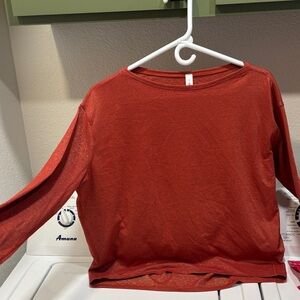 Lululemon special edition sparkle rust top